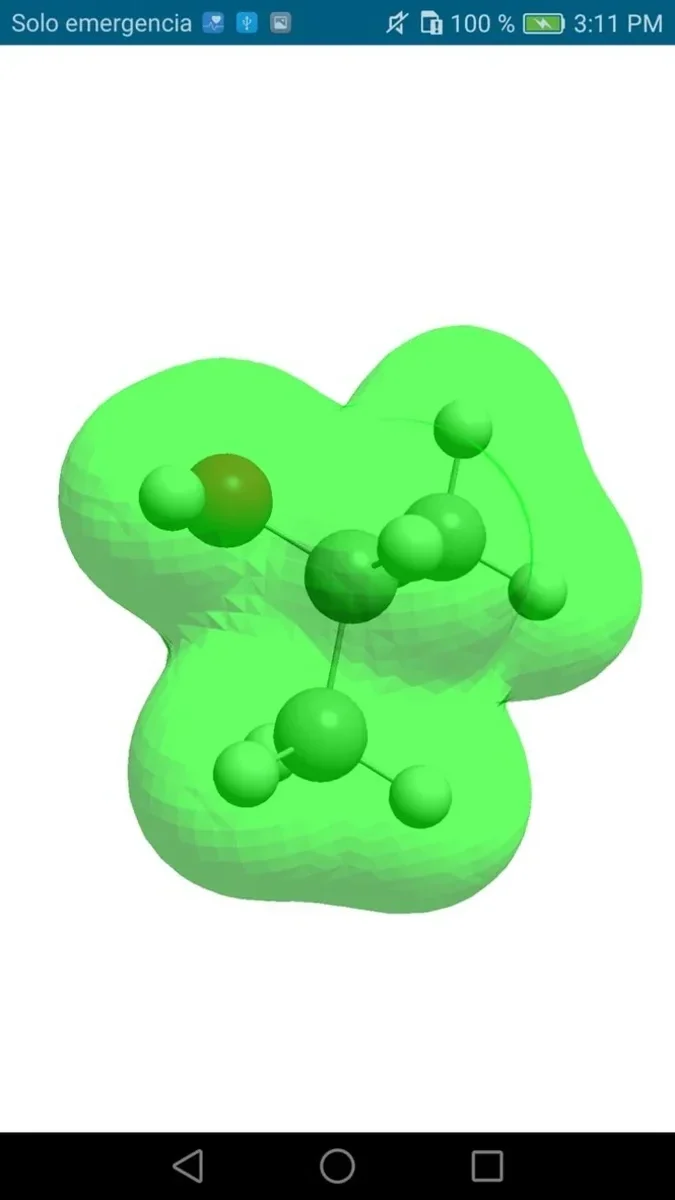 Electron density of a molecule, rendered with ESS