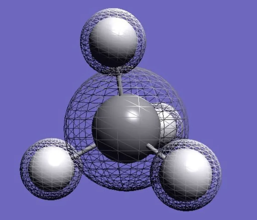 Methane molecule render from ESS screenshot